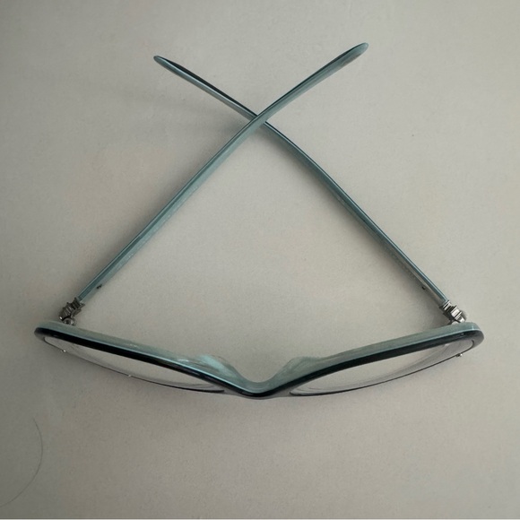 Tiffany & Co Black Turquoise Cat-eye Eyeglasses with Case - Picture 8 of 12